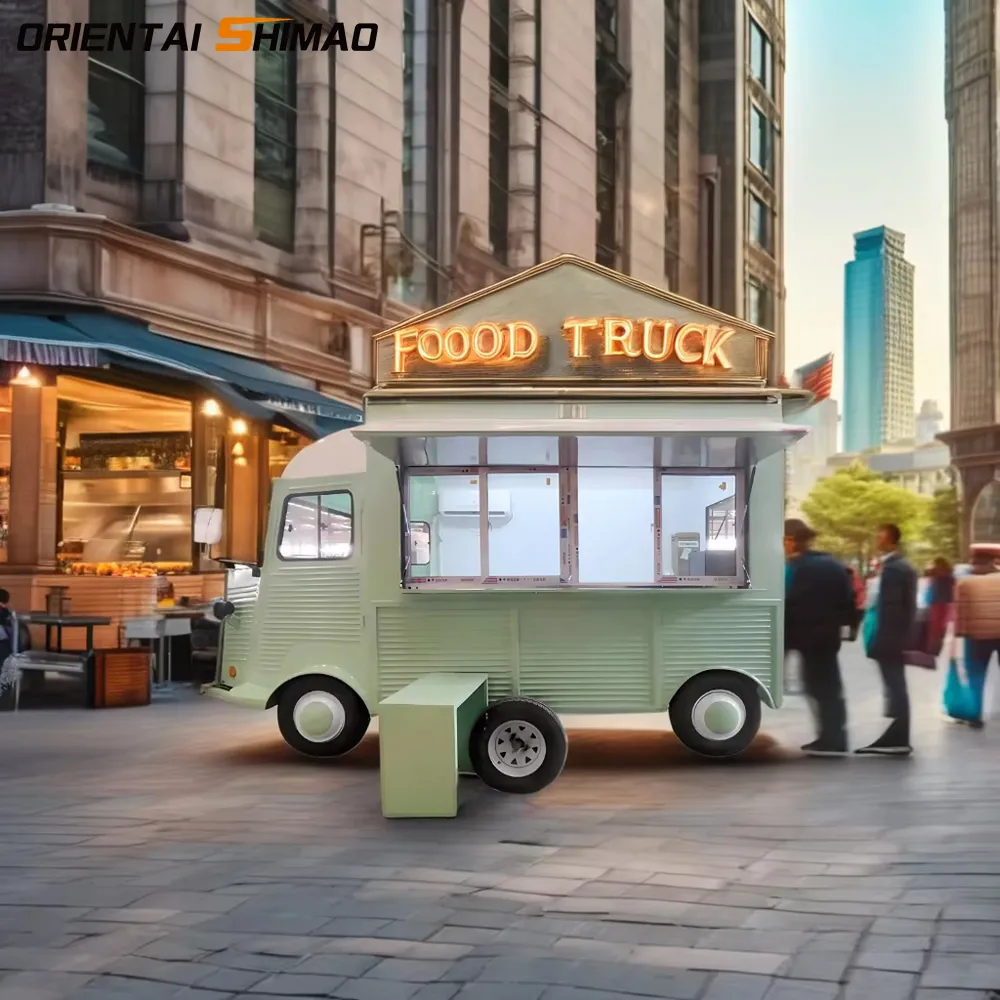 Nuovo debutto: il food truck per pizza verde chiaro guida la nuova tendenza della ristorazione mobile