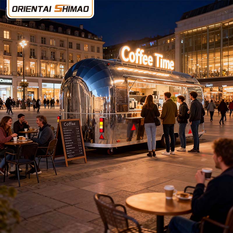 Camion con rimorchio per fast food