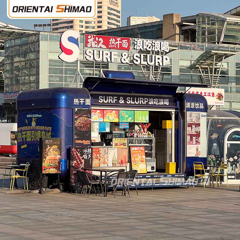 Furgone per alimenti Carrello per alimenti usato in vendita Cucina mobile Catering Rimorchio per alimenti Carrello per alimenti