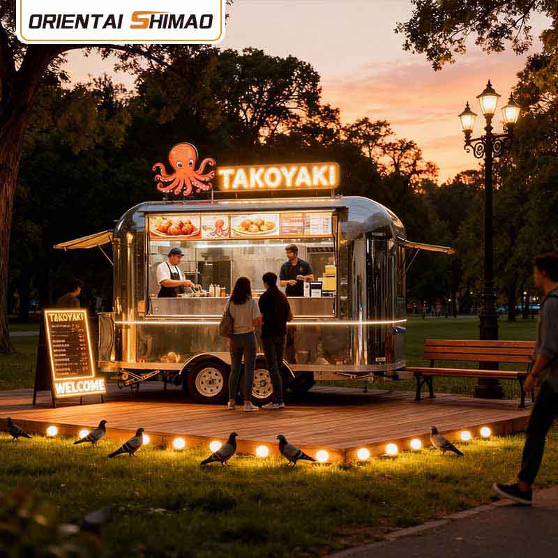 Rimorchio per gelato Street Food Catering mobile Rimorchio per alimenti Food Truck