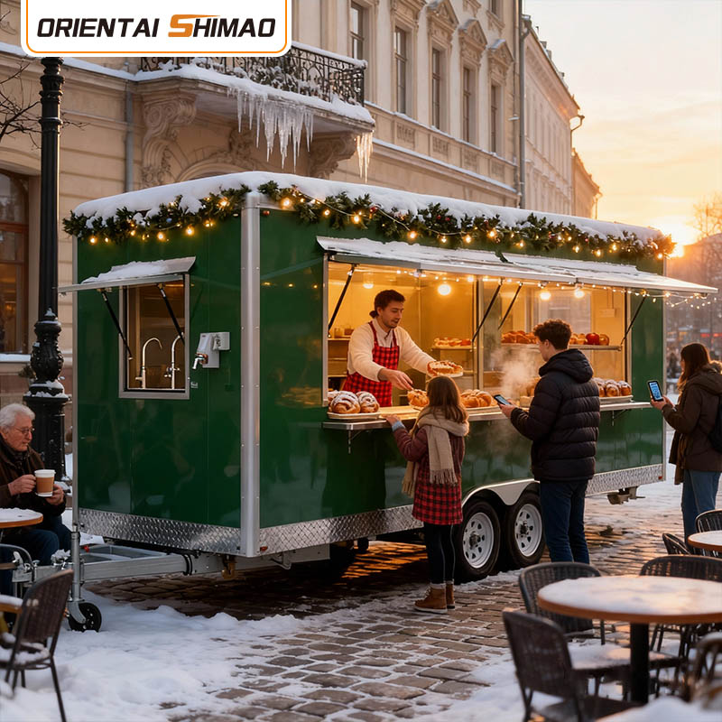Rimorchio mobile per alimenti da bar